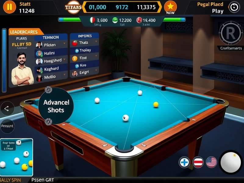 Delhi Pool Titans Indian tournament interface with regional leaderboards